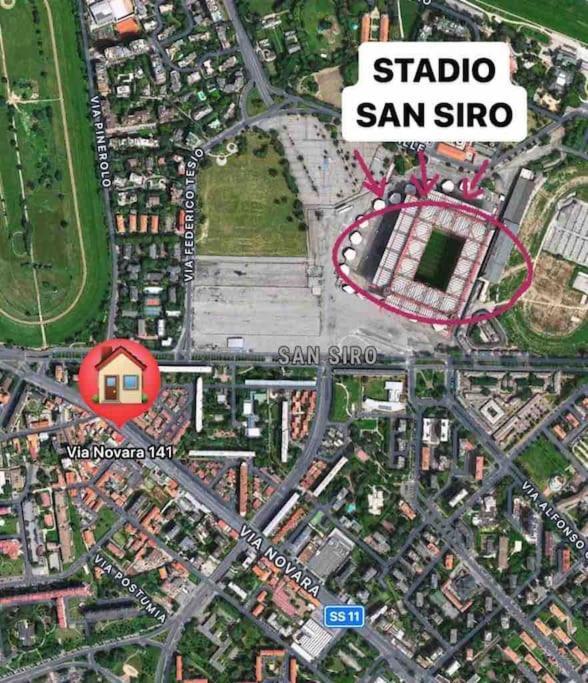 Appartamento A 500 Metri Da San Siro Milano Esterno foto